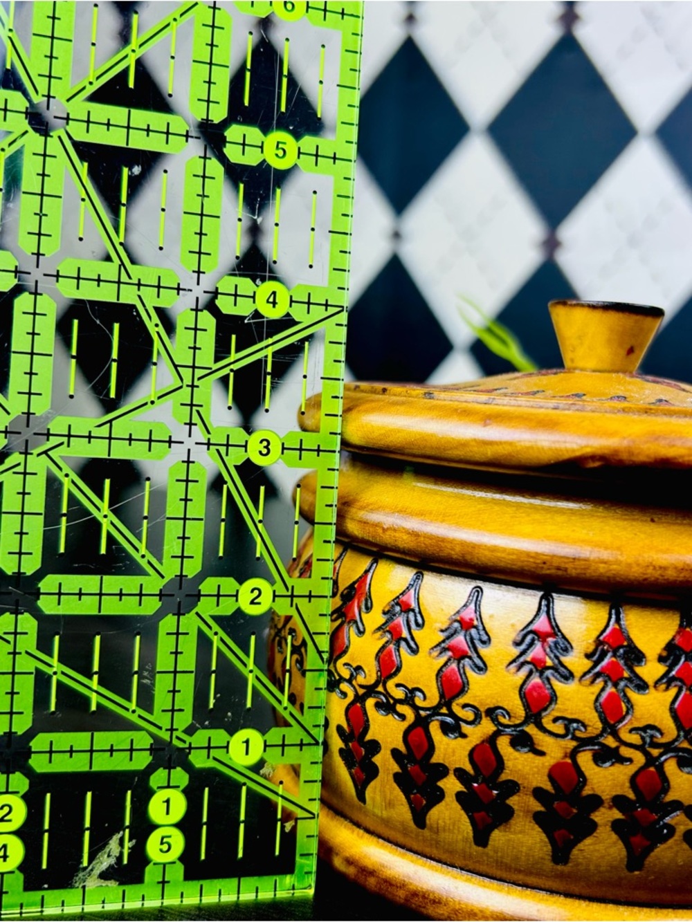 Romanian Wooden Box Hand Carved Poiana Brasov Folk Art Lidded Container - Picture 14 of 15